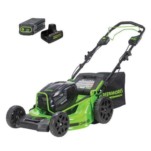 Greenworks 82V 21" Self-Propelled Lawn Mower, 8.0Ah Battery + Dual Port Charger