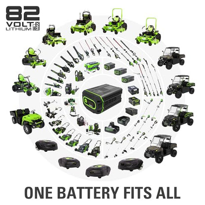 Greenworks 82V 21" Self-Propelled Lawn Mower, 8.0Ah Battery + Dual Port Charger