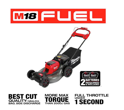 Milwaukee Electric - M18 Fuel. 21 SELF-PROPELLED Dual Battery Mower KI