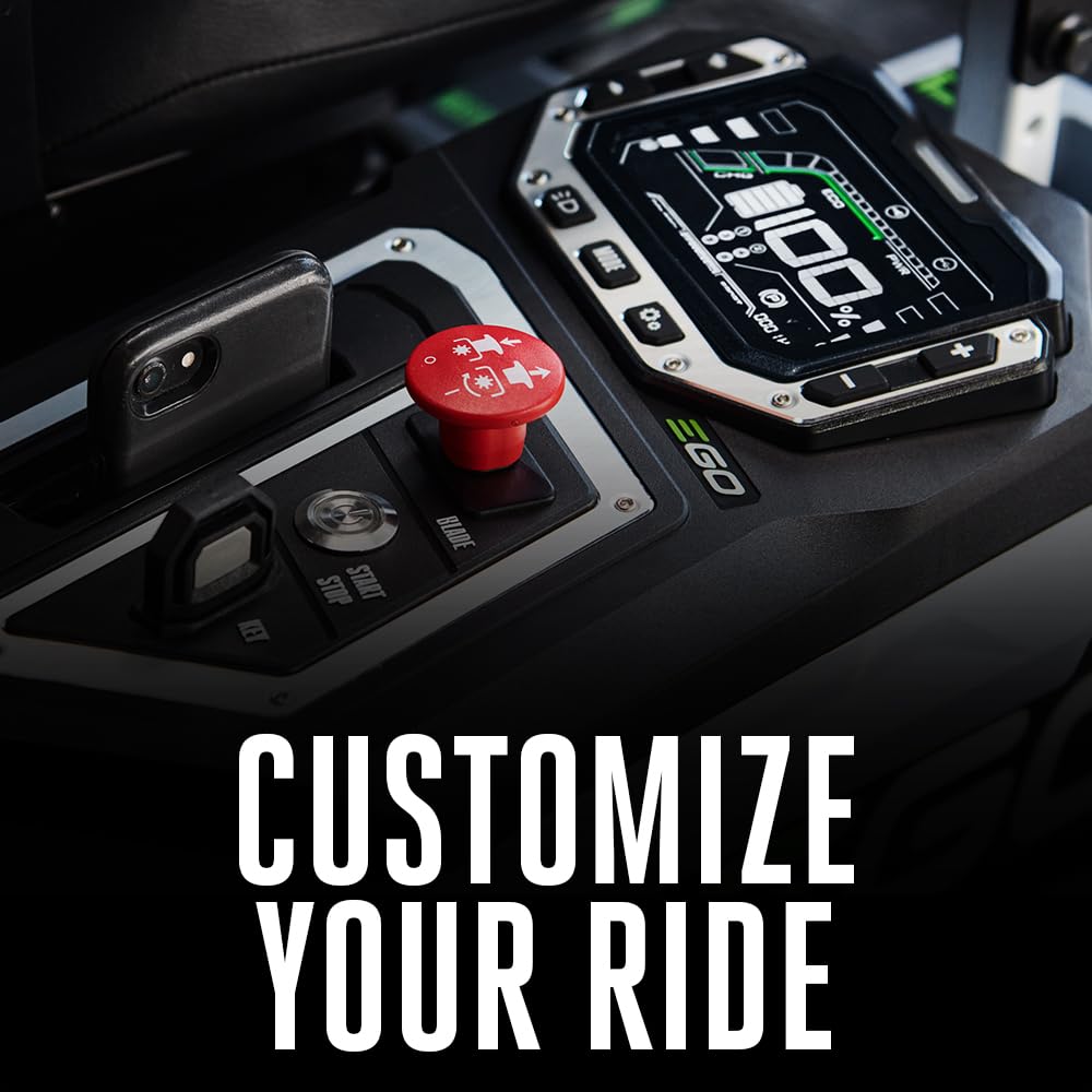 EGO Power+ Electric Riding Lawn Mower, 42" Deck with Zero Turn Radius, Includes (4) 56V 10.0Ah Batteries and Charger - ZT4204L