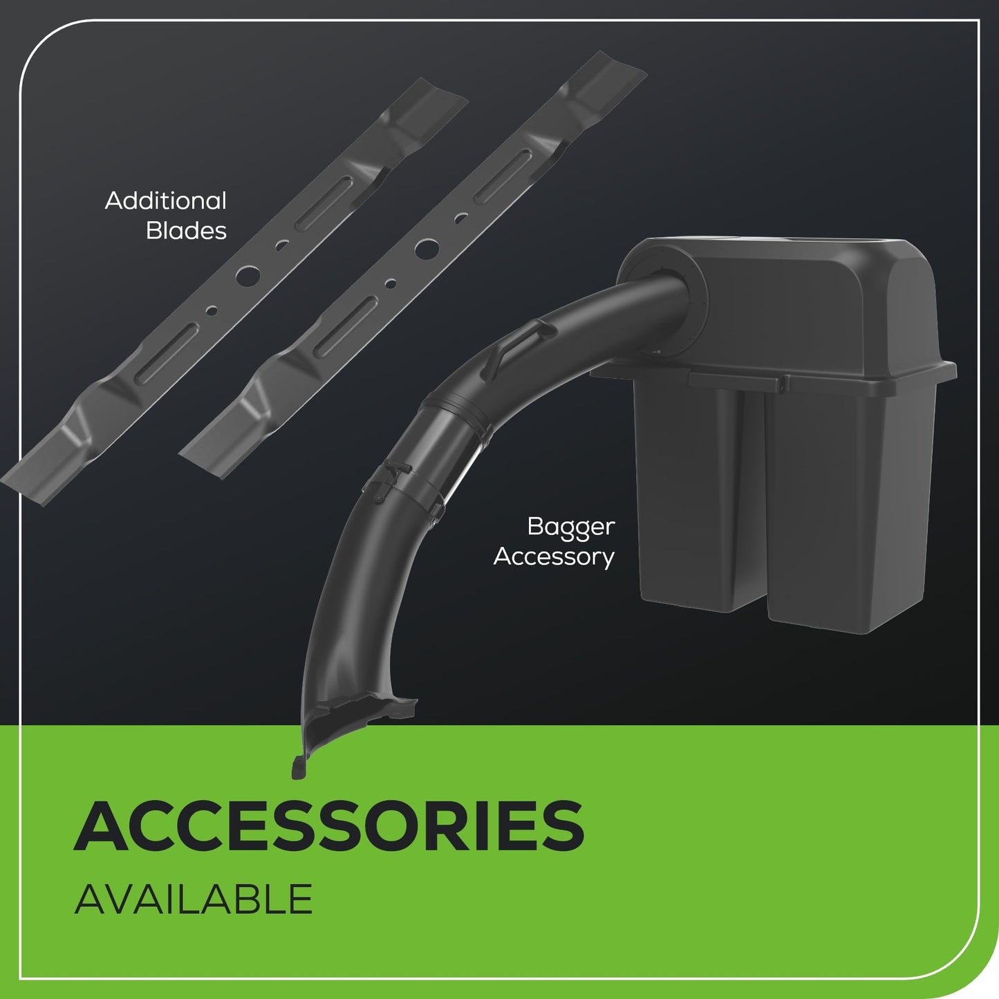 Greenworks 60V 42” Cordless Electric CrossoverT Riding Mower, (4) 8.0Ah Batteries and (2) Dual Port Turbo Chargers