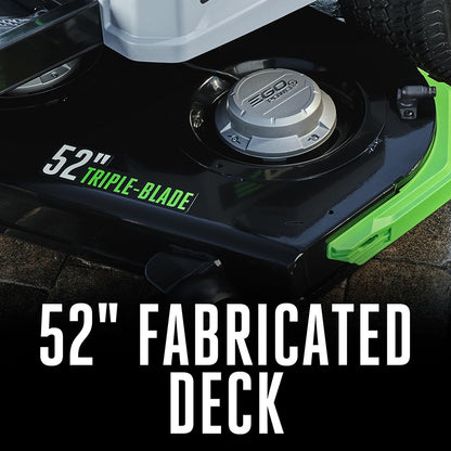 EGO Power+ Electric Riding Lawn Mower, 52" Deck with Zero Turn Radius, Includes (6) 56V 12.0Ah Batteries and Charger - ZT5207L