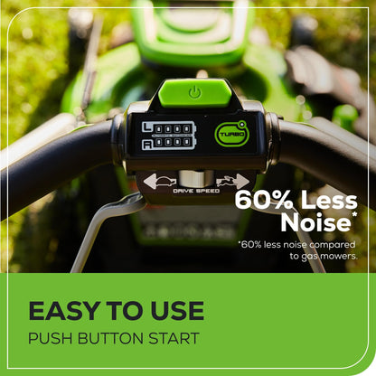 Greenworks 60V 21" Self-Propelled Cordless Lawn Mower, Brushless Motor, LED Lights, Includes 2X 4.0Ah Batteries & Rapid Dual-Port Charger(75+ Tool Compatibility, 45Min Runtime)