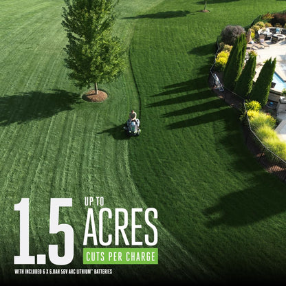 EGO POWER+ Electric Riding Lawn Mower, 42" Deck Cordless Tractor, Includes (6) 56V 6.0Ah Batteries and Charger - TR4204