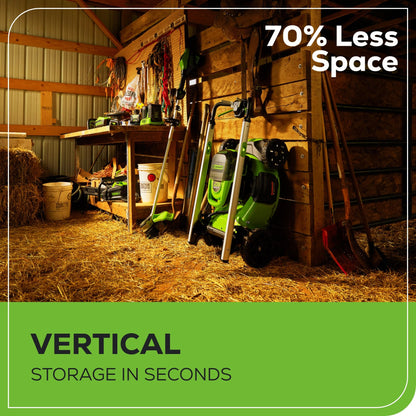 Greenworks 60V 21" Self-Propelled Cordless Lawn Mower, Brushless Motor, LED Lights, Includes 2X 4.0Ah Batteries & Rapid Dual-Port Charger(75+ Tool Compatibility, 45Min Runtime)